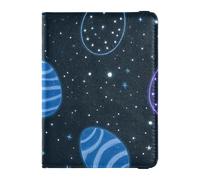 Easter Universe Starry Egg Black Leather decorative Passport Holder Covers Case Travel Documents Organizer Protector Passport Wallet Lightweight, Easter Universe Starry Egg Black, One Size, Easter