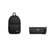 EASTPAK BACK TO WORK Rucksack, 27 cm, 27 L, Black (Schwarz) & BENCHMARK SINGLE Federmäppchen, 21 cm Black (Schwarz)