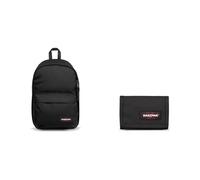 EASTPAK BACK TO WORK Rucksack, 27 L - Black (Schwarz) & Crew Single Geldbörse, 27 L - Black (Schwarz)