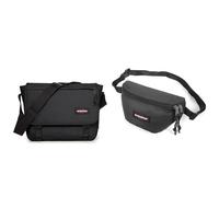 EASTPAK - Delegate + - Umhängetasche, 20 L, Black (Schwarz) & Springer - Gürteltasche, 2 L, Black (Schwarz)