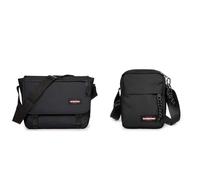 EASTPAK - Delegate + - Umhängetasche, 20 L, Black (Schwarz) & THE ONE - Umhängetasche, 2.5 L, Black (Schwarz)