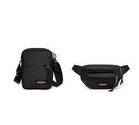 Eastpak Doggy Bag Gürteltasche, 40 cm, 24 L, Black (Schwarz) & The ONE Umhängetasche, 149 cm, 145 L, Black (Schwarz)