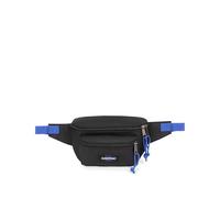 Bauchtasche EASTPAK "DOGGY BAG", Damen, Gr. B/H/T: 27cm x 18cm x 9cm, schwarz (schwarz, blau), Textil, mehrfarbig, Taschen, Gürteltasche, Minibag mit Logo-Aufnäher (47433821-0) schwarz, blau