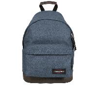 Eastpak - Eastpak Wyoming Rucksack mit Lederboden 24l double denim Blau
