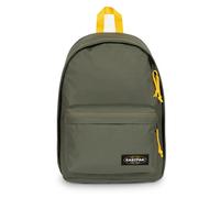 Freizeitrucksack EASTPAK "OUT OF OFFICE", Gr. B/H/T: 29,5cm x 44cm x 22cm, khaki, gelb, Textil, Rucksäcke Freizeitrucksack, Unisex Schulrucksack, Businessrucksack mit Logo-Aufnäher (64167400-0) khaki,