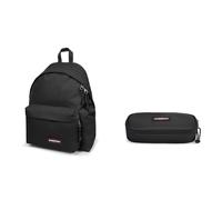 EASTPAK PADDED PAK'R Rucksack, 96 cm, 92 L, Black (Schwarz) & OVAL SINGLE Federmäppchen, 84 cm, 80 L, Black (Schwarz)