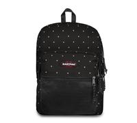 Eastpak Pinnacle Rucksack 38L (42 x 32 x 25,5 cm), Extra großer Schul- & Freizeitrucksack, robuster Multi-Fach Rucksack mit Organizer und gepolsterten Trägern - DOTS BLACK SILVER