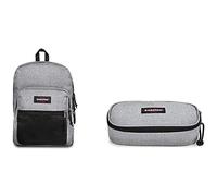 Eastpak Pinnacle Rucksack, 42 cm, 38 L + Oval XL Single Federmäppchen, 22 cm, Grau (Sunday Grey)