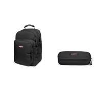 EASTPAK PROVIDER Rucksack, 111 cm, 107 L, Black (Schwarz) & OVAL SINGLE Federmäppchen, 84 cm, 80 L, Black (Schwarz)