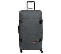 Eastpak TRANS4 L, Großer Reisetrolley, Black Denim (grau), 80L, Rollkoffer mit 4 Rädern und TSA-Schloss