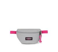 EASTPAK Springer Gürteltasche - Kompakte Hüfttasche mit sicheren Reißverschlussfächern und verstellbarem Gürtel, 2 L Fassungsvermögen, 16.5 x 23 x 8.5 cm - Kontrast Grey Pink