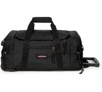 Eastpak LEATHERFACE S +, Kleine Reisetasche, Black (schwarz), 41L, mit 2 Rädern