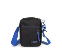 EASTPAK The One Crossbody Bag - Kompakte Schultertasche mit Mehreren Reißverschlusstaschen, verstellbarem Riemen, 2 L -Kapazität, 21 x 16.5 x 5.5 cm - Kontrast Schwarz Blau