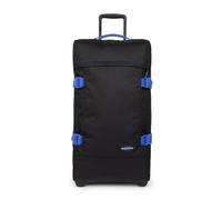 Eastpak Tranverz M Koffer 78L (67 x 35,5 x 30 cm), mittelgroßer Reisekoffer mit Rollen, leichtes Gepäck mit 2 Fächern, Teleskopgriff & TSA-Schloss - Kontrast Black Blue