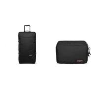 EASTPAK TRANVERZ M Koffer, 67 cm, 78 L, Schwarz (Black) & MAVIS Kulturtasche, 26 cm, 6 L, Schwarz
