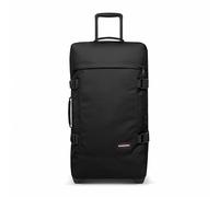 EASTPAK Tranverz M Koffer 78L (67 x 35,5 x 30 cm), mittelgroßer Reisekoffer mit Rollen, leichtes Gepäck mit 2 Fächern, Teleskopgriff & TSA-Schloss - Black