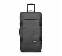 EASTPAK Tranverz M Koffer 78L (67 x 35,5 x 30 cm), mittelgroßer Reisekoffer mit Rollen, leichtes Gepäck mit 2 Fächern, Teleskopgriff & TSA-Schloss - Black Denim