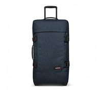 EASTPAK Tranverz M Koffer 78L (67 x 35,5 x 30 cm), mittelgroßer Reisekoffer mit Rollen, leichtes Gepäck mit 2 Fächern, Teleskopgriff & TSA-Schloss - Triple Denim