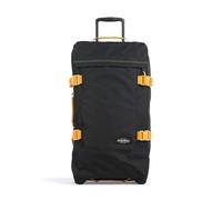 Eastpak Tranverz M Koffer 78L (67 x 35,5 x 30 cm), mittelgroßer Reisekoffer mit Rollen, leichtes Gepäck mit 2 Fächern, Teleskopgriff & TSA-Schloss - Kontrast Mango