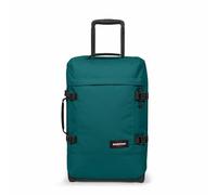 Eastpak Tranverz S Cabin Luggage 42L (51 x 32.5 x 24 cm), Durable Rolling Suitcase, Lightweight Carry-On with Double Compartments, Telescopic Handle & TSA Lock - PEACOCK GREEN