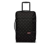 Eastpak Tranverz S Kabinentrolley 42L (51 x 32,5 x 24 cm), robuster Koffer mit Rollen, leichtes Handgepäck mit 2 Fächern, Teleskopgriff & TSA-Schloss - DOTS Black Silver