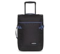 Eastpak Tranverz XXS Kabinenkoffer (45 x 32 x 20 cm), Leichter Handgepäck Trolley mit Rollen, TSA-Schloss & Doppelfach, Wasserabweisender Reisekoffer - KONTRAST PREP BLACK