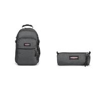 EASTPAK - TUTOR - Rucksack, 39 L, Black Denim (Grau) & BENCHMARK Single - Federmäppchen, Black Denim (Grau)