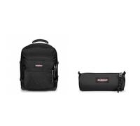 EASTPAK ULTIMATE Rucksack, 27 L - Black (Schwarz) & BENCHMARK Single Federmäppchen, 27 L - Black (Schwarz)