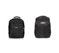 EASTPAK ULTIMATE Rucksack, 27 L - Black (Schwarz) & Cory Rucksack-Regenschutz, 27 L - Black (Schwarz)