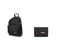 EASTPAK WYOMING Rucksack, 203 cm, 199 L, Black (Schwarz) & CREW SINGLE Geldbörse, 22 cm Black (Schwarz)