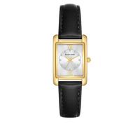Eastside Damen Uhr analog Quarzwerk mit Echtleder Armband schwarz 10080150