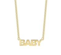 Eastside Damen Kette BABY aus Edelstahl gelbvergoldet 14 Karat Panzerkette Edelstahlhalskette