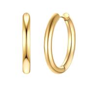 Eastside Damen Ohrringe aus Edelstahl - Edelstahlohrcreole gelbgold Creolen