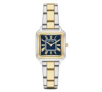 Eastside Damen Uhr Metall-Legierung Silber/gelbgold Quarzwerk | Edelstahl Armband, silber/gelbgold, Gliederarmband, Zifferblatt blau, Mineralglas, Armbanduhr, Fashion-Uhr