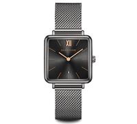 Eastside Damen Uhr analog Japan Quarzwerk mit Edelstahl anthrazit Armband 10080083
