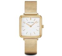 Eastside Damen Uhr Metall-Legierung gelbgold Quarzwerk | Edelstahl Armband, gelbgold, Milanaise, Zifferblatt weiß, Mineralglas, Armbanduhr, Fashion-Uhr