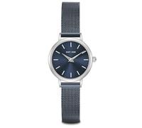 Eastside Damen Uhr Metall-Legierung Silber Quarzwerk 3 ATM | Edelstahl Armband, blau, Milanaise, Zifferblatt blau, Mineralglas, Armbanduhr, Fashion-Uhr