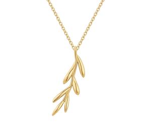 Eastside Kette Zweig aus Edelstahl in Gelbgold mit 45,0 cm Basiskette + 5,0 Verlängerung Damen