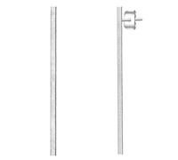 Eastside Ohrhänger aus Edelstahl in Silber 45,7 mm Damen