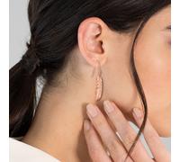 Eastside Ohrhänger Feder Edelstahl in Roségold 36,5 mm Damen