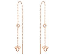 Eastside Ohrhänger Lotusblüte Edelstahl Preciosa in Roségold 62,0 mm Damen