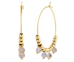 Eastside Ohrringe aus Edelstahl in Gelbgold 37,1 mm Damen