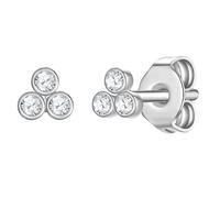Eastside Ohrstecker aus Edelstahl in Silber mit Zirkonia 3,9 mm Damen