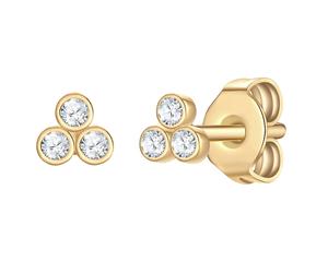 Eastside Ohrstecker aus Edelstahl in Silber mit Zirkonia 3,9 mm Damen