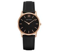 Eastside Quarzuhr Upper Union in Roségold Echtleder Schwarz 33,0 mm Damen