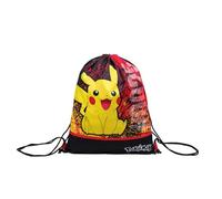 Easy Bag Sportbeutel - Rucksack Sport Kinder Pokémon Pikachu Gelb Rot - Rucksack mit Kordelzug