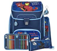 SCOOLI 5tlg. Schulranzen-Set "EasyFit Avengers" in Blau - 36% | Buero Schulbedarf