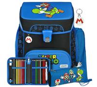 Scooli EasyFit Schulranzen-Set 5-teilig Super Mario II