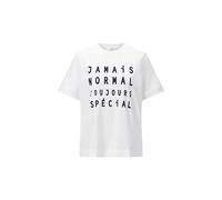 Weißes T-Shirt mit Slogan S white