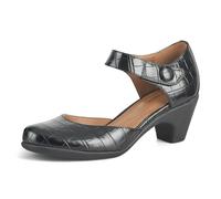 Easy Spirit Damen Clarice3 Pumps, Schwarz/Kroko-Design, 37 EU